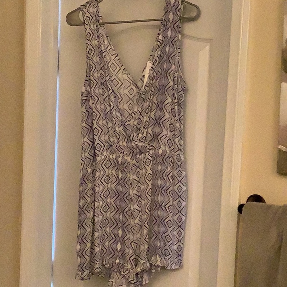 Lavender Shorts Romper